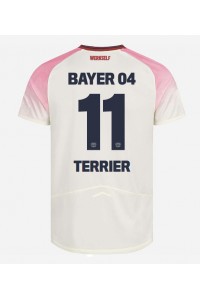 Bayer Leverkusen Martin Terrier #11 Jalkapallovaatteet Vieraspaita 2025-26 Lyhythihainen